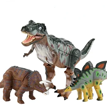 Деформационный игрушечный динозавр Тираннозавр Рекс Робот Детские развивающие игрушки