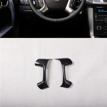 Для Chevrolet Captiva 2012-2015 2ШТ углеродного волокна ABS Интерьер автомобиля Отделка руля Молдинги для укладки автомобиля