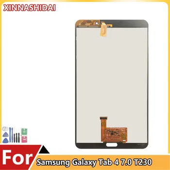 Для SAMSUNG Galaxy T230 T231 ЖК-дисплей с сенсорным экраном Digitizer Для Samsung Galaxy Tab 4 7.0 SM-T230 SM-T231 Дисплей Планшета
