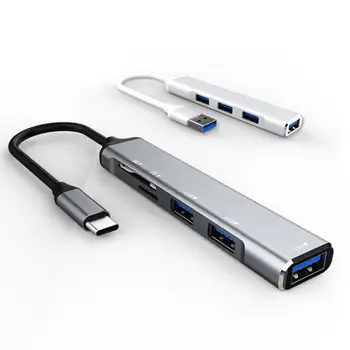 Док-станция для ноутбука USB с драйвером Бесплатная док-станция для USB Многопортовая передача данных Высокоскоростной адаптер USB Type-C Hub