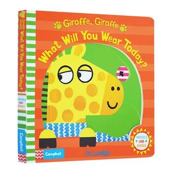 Жираф Giraffe Что Ты наденешь сегодня, Детские книжки 3 4 5 6 лет, Английская книжка с картинками, 9781509875221