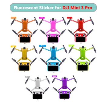 Защитная роскошная флуоресцентная наклейка на дрона для DJI Mini 3 Pro Чехол для кожи Водонепроницаемая наклейка для аксессуаров DJI Mini 3 Pro
