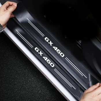 Защитные Наклейки Для Порога Двери Автомобиля Из Углеродного Волокна Против Царапин Для Lexus GX460 Логотип 2023 Защита Заднего Бампера Багажника