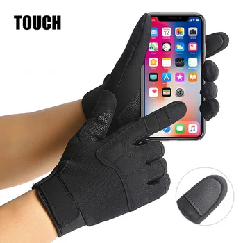Защитные перчатки, уличные тактические перчатки, камуфляжные перчатки для езды на мотоцикле, мужские женские перчатки для тренировок спецназа с сенсорным экраном
