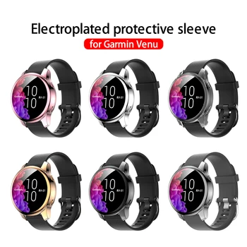 Защитный чехол с гальваническим покрытием для часов Garmin Venu, защитный экран, полное покрытие для смарт-электронных часов, защитный чехол