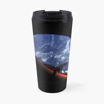 Звездный человек в Tesla Roadster в космическом путешествии Кофейная кружка, Термос, Набор кофейных чашек для эспрессо, Наборы кофейных чашек