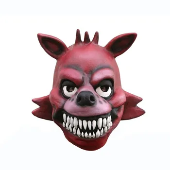 Игровая маска FNAF Freddy Fazebear Chica Foxy Реквизит ужасов для вечеринки на Хэллоуин, латексные маски на все лицо, головные уборы