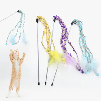 Избавьте от скуки легкую игрушку-палочку для домашних животных, интерактивную палочку для кошек, товары для домашних животных