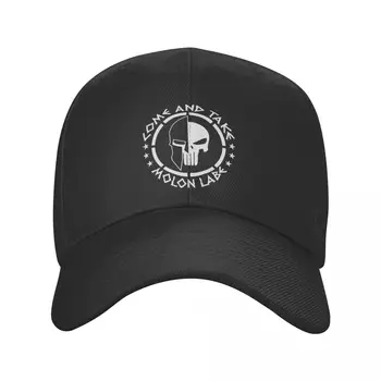 Изготовленная на заказ бейсболка Sparta Molon Labe Spartan с черепом, Солнцезащитная женская Мужская регулируемая шляпа для папы, летние бейсболки Snapback
