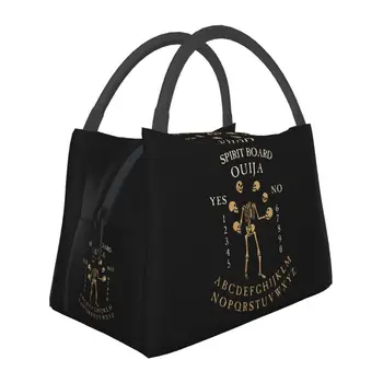 Изготовленная на заказ спиритическая доска для спиритических сеансов со скелетами, сумка для ланча, женский холодильник, теплый изолированный ланч-бокс для поездок в офис