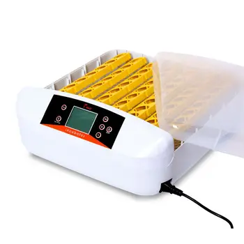 Инкубатор для яиц 56 штук для домашнего использования, автоматический инкубатор с контролем температуры, токарная машина для выращивания перепелов-брудеров