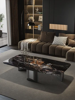 Итальянский минималистичный квадратный чайный столик для гостиной, домашнего использования, современный роскошный чайный столик ultra crystal light