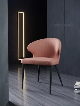 Итальянский Светильник, Роскошный Обеденный стул, модель Обеденного стола для гостиной, Современный Простой стул со спинкой для спальни, Дизайнерский Креатив