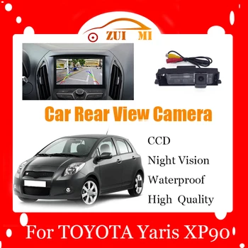 Камера заднего вида автомобиля, подсветка номерного знака для хэтчбека TOYOTA Yaris XP90, водонепроницаемая резервная парковочная камера ночного видения