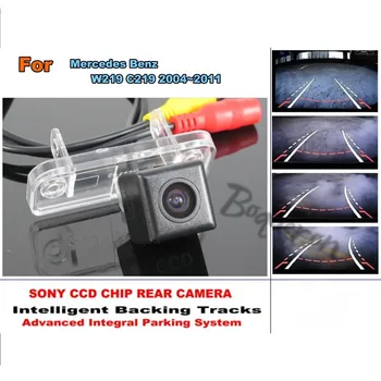 Камера с чипом Smart Tracks /Для Mercedes Benz CLS W219 C219 2004 ~ 2011 HD CCD Интеллектуальная динамическая парковочная камера заднего вида