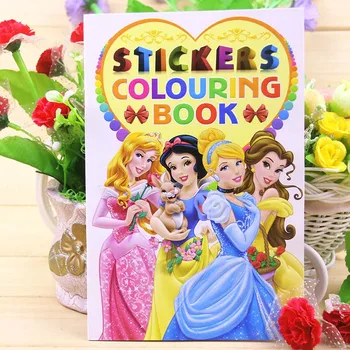 Книжка-раскраска для девочек из мультфильма Диснея замороженные Микки и Минни, Рисующие машинки для мальчиков, книжка с картинками, Принадлежности для рисования, игрушки