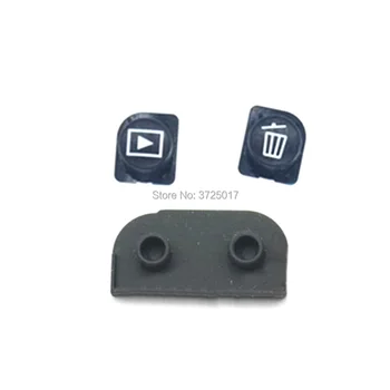 Кнопка воспроизведения и кнопка удаления, резиновая кнопка на задней крышке, запасные части для зеркальной фотокамеры Nikon D800 D800E