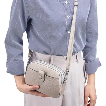 Кожаная женская сумка, женская сумка, женская сумка через плечо, женская сумка через плечо, модный тренд большой емкости Senior Sense