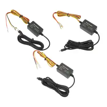 Комплект проводов для видеорегистратора USB‑адаптер от 12 В до 28 В до 5 В Защита от перегрева зеркальной камеры, GPS-навигатор, радар-детектор, автомобильные запчасти