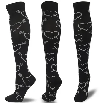 Компрессионные носки с градуировкой давления, чулки для бега, Кроссфита, фитнеса, атлетики и медицины Для мужчин и женщин, медсестры, перелетов.