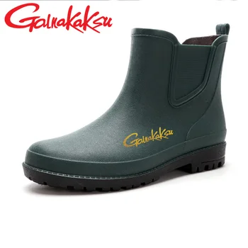 Короткая водонепроницаемая обувь, мужские непромокаемые ботинки, летние модные износостойкие нескользящие непромокаемые ботинки, брендовая спортивная обувь для работы на кухне, обувь для рыбалки