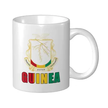 Кружка Mark Cup, Эмблема флага с Гвинейской буквой, Кофейные кружки, Чашка для чая, молока, воды, дорожные кружки для офиса и дома