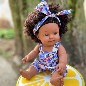 Кукла-манекен с Африканскими волосами AfricaDark-skinn Baby Play House Toy Doll Готовое Изделие Детский Подарок