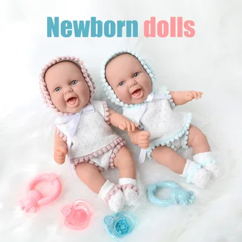 Куклы-Реборны, имитирующие младенцев, 10 дюймов 26 см, силиконовые модели для новорожденных девочек, игрушки для детского дома