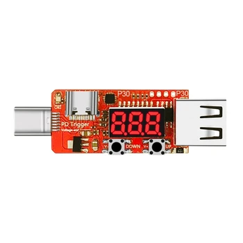 Кулонометр для быстрой зарядки PD, зарядное устройство Type-C, USB-тестер, детектор платы автоматического запуска