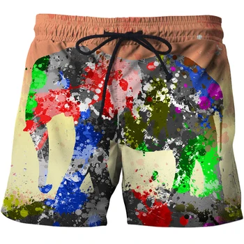 Летние мужские и женские брюки-грибы 2023, модные пляжные шорты с 3D-печатью, черные шорты для плавания, спорта и отдыха, праздничные шорты