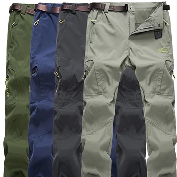 Летние повседневные брюки-стрейч, мужские Легкие быстросохнущие Дышащие походные водонепроницаемые брюки 5XL, военные тактические брюки-карго