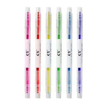 Маркер-маркер 6шт, Набор маркеров разных цветов, Цветные ручки для заметок, флуоресцентные ручки для детей