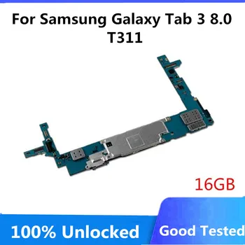 Материнская плата для Samsung Galaxy Tab 3 8.0 T311 Оригинальная разблокированная логическая плата для SM T311 с полноценными чипами 16 ГБ