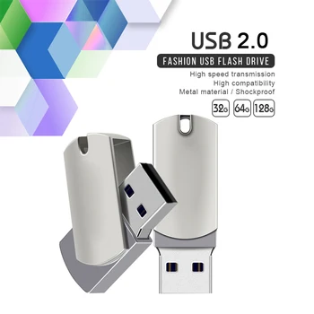 Металлическое кольцо для ключей usb флэш-накопитель mini pendrive 32 гб высокоскоростной флеш-накопитель memory stick USB 2.0 64 гб U-диск Подарки