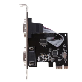Микросхема карты расширения PCIe Dual Serial AX99100 с 2 портами промышленного DB9 COM RS232
