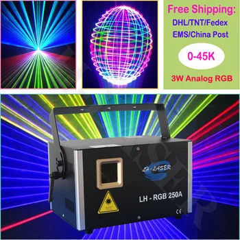 Мини-проектор Полноцветный RGB DJ Disco Light Stage Xmas Party Лазерное освещение