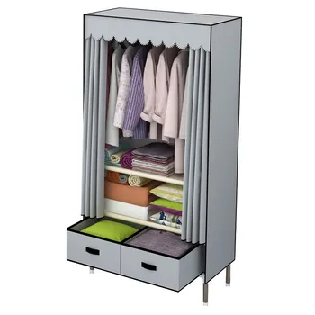 Многокамерный бытовой Современный простой нетканый шкаф для защиты от пыли, шкаф для хранения одежды, шкаф для одежды, шкаф для одежды, мебель для дома