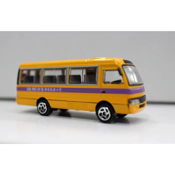 Модель автомобиля из литого под давлением сплава в масштабе 1: 64, микроавтобус, коллекция моделей частных школьных автобусов Гонконга, украшения, сувениры