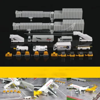 Модель самолета 1: 400, наземное обслуживание, 20-колесный автомобиль, посадочный вагон, мост, грузовик, трансмиссия, игрушки для мальчиков