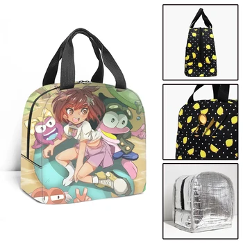 Модная сумка для ланча с изоляцией Disney Amphibia для мальчиков и девочек, сумка-холодильник для путешествий, сумки для еды, портативная сумка для ланча для школьников
