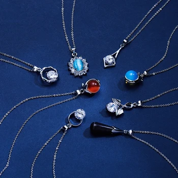 Модные ожерелья с подвеской в виде дельфина, Круглые ожерелья с цепочкой из сплава дельфина из натурального камня, Уникальные ювелирные изделия, Шарм, подарок для женщин