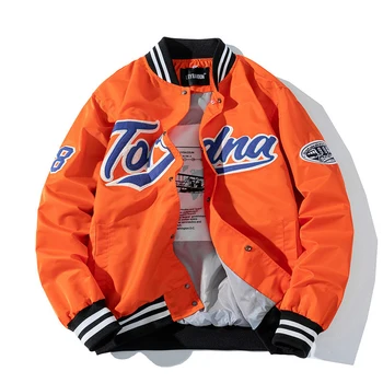 Мужская куртка-бомбер, весенняя брендовая одежда, модное повседневное бейсбольное пальто в стиле уличного хип-хопа Harajuku, осенняя свободная верхняя одежда
