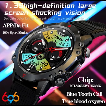 Мужские смарт-часы с 1,39-дюймовым HD-экраном, наручные часы Blue Tooth Call, 100 + спортивных режимов, часы с аккумулятором емкостью 450 мАч, умные часы на открытом воздухе