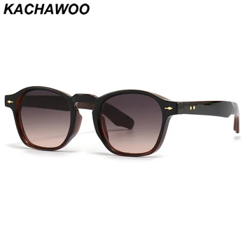 Мужские солнцезащитные очки Kachawoo в квадратной оправе uv400, серые, коричневые, черные солнцезащитные очки для женщин, модные летние оттенки унисекс, прямая поставка
