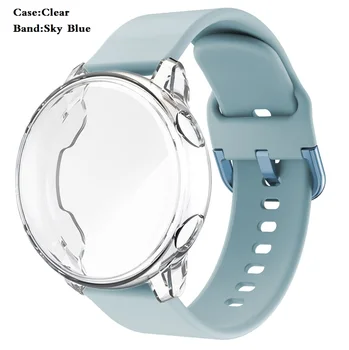 Мягкий силиконовый ремешок для Garmin Venu 2 2S/Vivoactive 4 /4S браслет-браслет для часов Заменить защитным чехлом для экрана