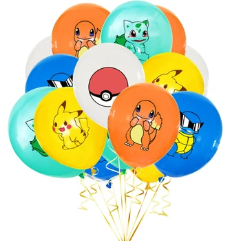 Набор воздушных шаров для вечеринки в честь дня рождения покемона, Шармандер, Генгар, Пикачу, Бульбазавр, Сквиртл, Псайдак, фигурки, подарок для детей