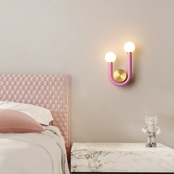 Настенный светильник Прикроватное Освещение спальни Простая современная Настенная лампа для гостиной Креативные Декоративные Лампы
