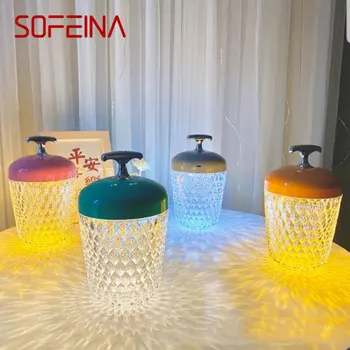 Настольная лампа SOFEINA в европейском стиле со светодиодной подсветкой из сосновых шишек, креативный дизайн, Декоративная для дома, гостиной, спальни