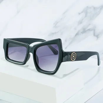 Нерегулярные Солнцезащитные очки в стиле панк для мужчин и женщин, Фирменный дизайн, Вождение автомобиля, Солнцезащитные очки в стиле хип-хоп, Модный Тренд, Мужские и женские Оттенки для очков