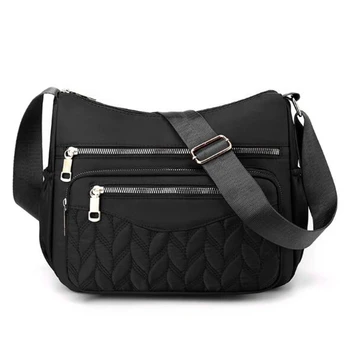 Новая женская оксфордская сумка Waterpoof большой емкости, однотонные женские сумки через плечо, повседневная брендовая дизайнерская дорожная сумка